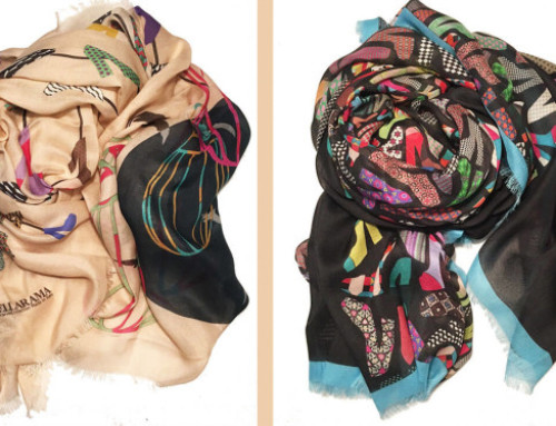 Cotton silk printed scarves 18